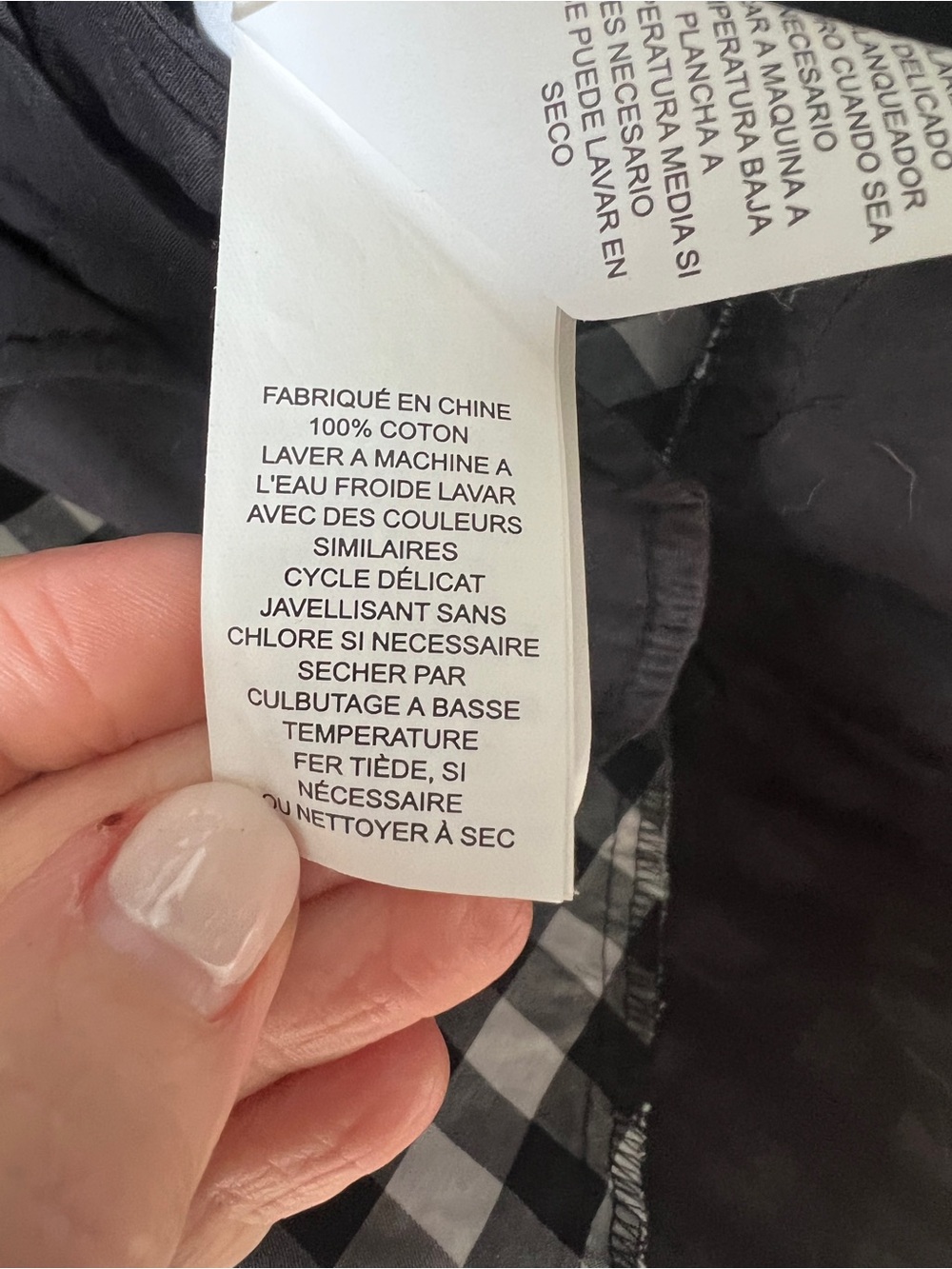 Kate Spade Black White Gingham Check Cotton Dress Size 6 - Picture 6 of 7